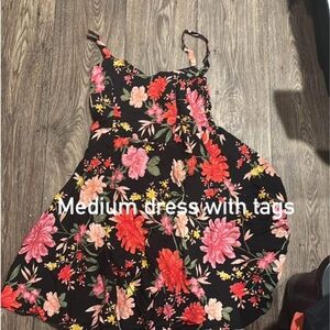 Old Navy Orange Pink Sundress Sleeveless Spaghetti Strap